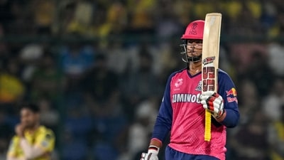 Rajasthan Royals' Vaibhav Suryavanshi celebrates after scoring a half-century (50 runs) during the Indian Premier League (IPL) Twenty20 cricket match between Chennai Super Kings and Rajasthan Royals- (AFP) Rajasthan Royals' Vaibhav Suryavanshi celebrates after scoring a half-century (50 runs) during the Indian Premier League (IPL) Twenty20 cricket match between Chennai Super Kings and Rajasthan Royals- (AFP)