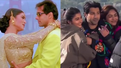 Varun Dhawan, Mrunal Thakur, Pooja Hegde's recreation of Chunnari Chunnari disappoints fans.