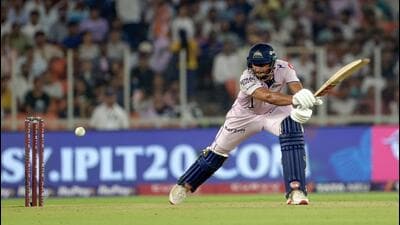 Gujarat Titans player Shahrukh Khan. (ANI)