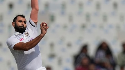 Mohammed Shami during India's Test series against Sri Lanka in 2022 (AP) Mohammed Shami during India's Test series against Sri Lanka in 2022 (AP)