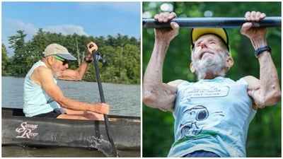 Mike Fremont lives in Florida, US, where he goes for canoeing and also works out to stay fit. (YouTube/ Rich Roll) Mike Fremont lives in Florida, US, where he goes for canoeing and also works out to stay fit. (YouTube/ Rich Roll)