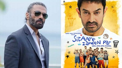 Suniel Shetty reacts to Aamir Khan's Sitaare Zameen Par boycott calls. Suniel Shetty reacts to Aamir Khan's Sitaare Zameen Par boycott calls.