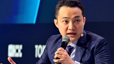 Cryptomoney exchange Tron Justin Sun participates in a session during the Token 2049 crypto conference in Dubai on May 1, 2025. (AFP file) Cryptomoney exchange Tron Justin Sun participates in a session during the Token 2049 crypto conference in Dubai on May 1, 2025. (AFP file)