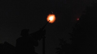 Officials said anti-aircraft units were in action. (REUTERS)