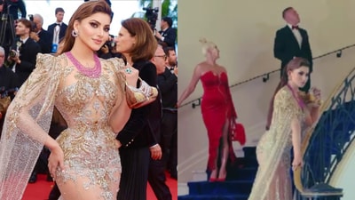 Urvashi Rautela faces criticism for making people wait due to her photography session at Cannes. Urvashi Rautela faces criticism for making people wait due to her photography session at Cannes.