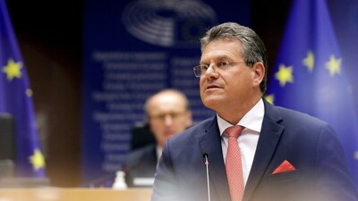 European Commission Vice President Maros Sefcovic said that the EU is fully engaged, committed to securing a deal that works for both. (REUTERS)
