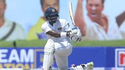 Angelo Mathews in action (SLC/Twitter) Angelo Mathews in action (SLC/Twitter)