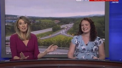 The incident happened during Wednesday’s broadcast. (X/@CBS6Albany) The incident happened during Wednesday’s broadcast. (X/@CBS6Albany)