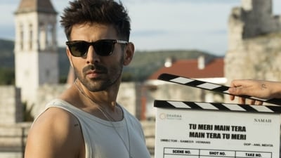 Kartik Aaryan shared new pictures from the location of his new film shoot. Kartik Aaryan shared new pictures from the location of his new film shoot.