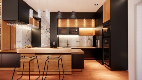Modern kitchen looks sleek and stylish. (Shutterstock) Modern kitchen looks sleek and stylish. (Shutterstock)