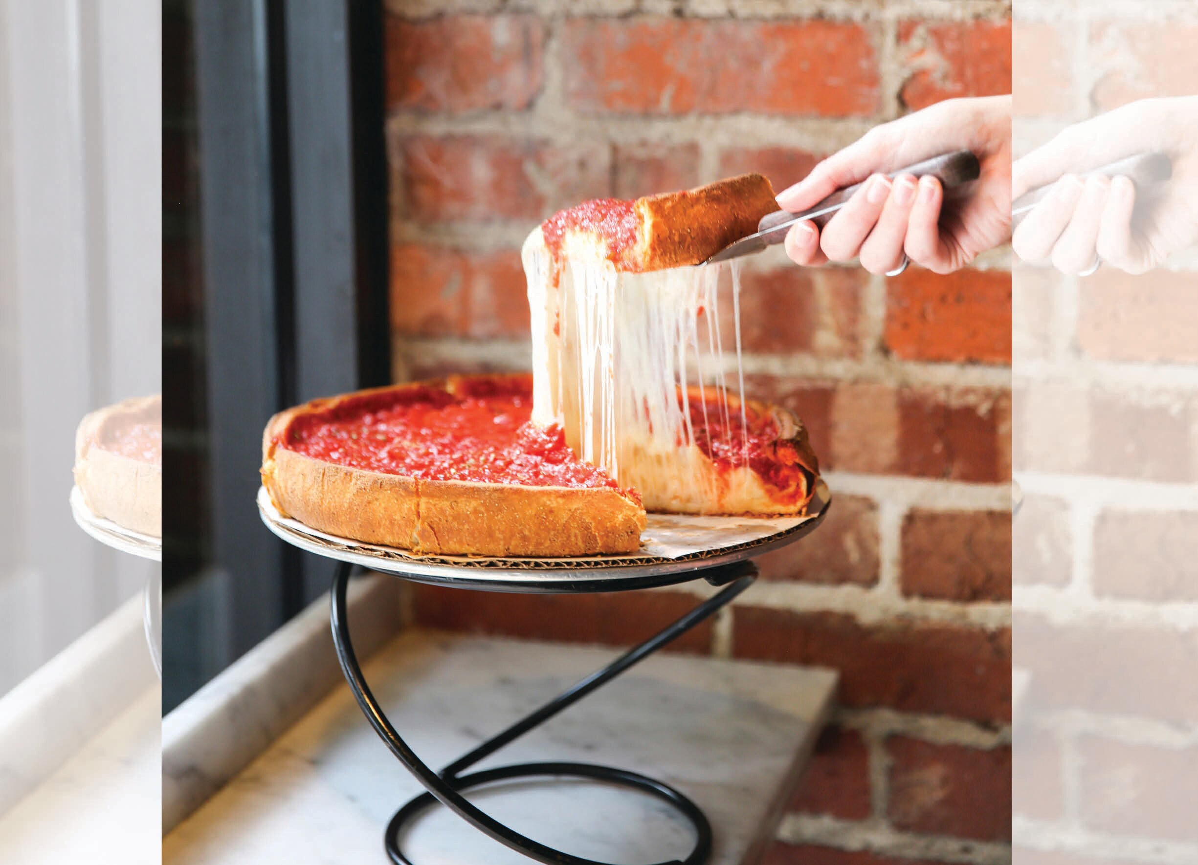 Chicago’s deep-dish pizza is a revolting mass of maida with cheese and sweet tomato sauce inside. (ADOBE STOCK)