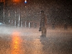 As heavy rain battered Delhi, the weather department said that winds with speeds of 60-70 kmph were reported across the capital and nearby areas. As heavy rain battered Delhi, the weather department said that winds with speeds of 60-70 kmph were reported across the capital and nearby areas.
