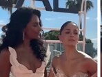 Simone Ashley and Alia Bhatt pose together at the Cannes Film Festival. Simone Ashley and Alia Bhatt pose together at the Cannes Film Festival.