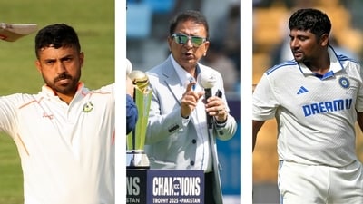 Sunil Gavaskar used Karun Nair as an example, while giving advice to Sarfaraz Khan. Sunil Gavaskar used Karun Nair as an example, while giving advice to Sarfaraz Khan.