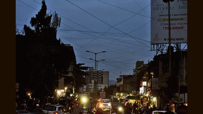 As laying cables overhead costs little, most internet service providers have preferred this method over the more expensive and time-consuming process of underground installation.  (MAHENDRA KOLHE/ HT)