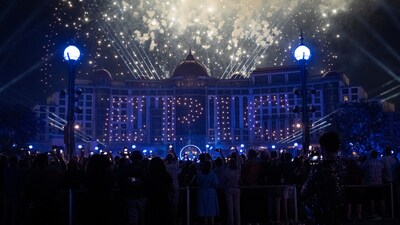 People attend a fireworks and light show during the Universal Epic Universe theme park grand opening celebration in Orlando, Florida, U.S. May 21, 2025. REUTERS/Marco Bello (REUTERS)