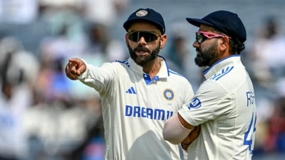 India's Virat Kohli talks with his captain Rohit Sharma (R) during India's Test series against New Zealand in 2024 (AFP) India's Virat Kohli talks with his captain Rohit Sharma (R) during India's Test series against New Zealand in 2024 (AFP)