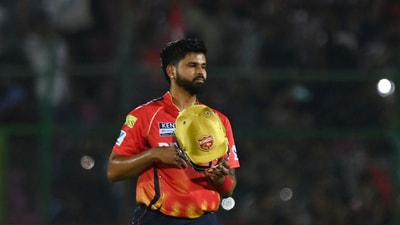 Punjab Kings' captain Shreyas Iyer during the match against DC. (REUTERS)