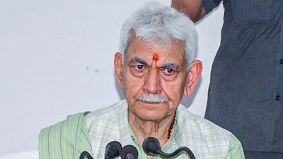 After the Pahalgam attack, J&K LG Manoj Sinha said, the kind of protests that were seen in Jammu and Kashmir against Pakistan were historic. (Office of LG J&K-X) After the Pahalgam attack, J&K LG Manoj Sinha said, the kind of protests that were seen in Jammu and Kashmir against Pakistan were historic. (Office of LG J&K-X)