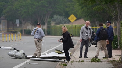 Investigators work at the site of a plane crash Friday, May 23, 2025, in San Diego. (AP) Investigators work at the site of a plane crash Friday, May 23, 2025, in San Diego. (AP)