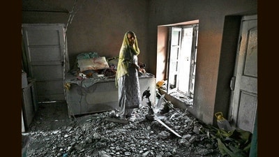 Poonch was among the worst-hit areas by Pakistan shelling in the aftermath of Operation Sindoor. (AFP) Poonch was among the worst-hit areas by Pakistan shelling in the aftermath of Operation Sindoor. (AFP)