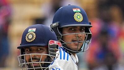 Shubman Gill (R) has been named the new India Test skipper with Rishabh Pant as his deputy for the England tour starting next month. (PTI) Shubman Gill (R) has been named the new India Test skipper with Rishabh Pant as his deputy for the England tour starting next month. (PTI)
