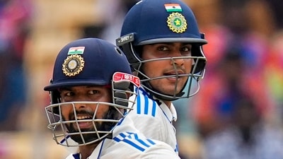 IShubman Gill and Rishabh Pant during a Test match between India and Bangladesh, in Chennai. (PTI File) IShubman Gill and Rishabh Pant during a Test match between India and Bangladesh, in Chennai. (PTI File)