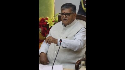 The administrator participated in the 10th governing council meeting of NITI Aayog held at Bharat Mandapam, New Delhi, on Saturday. (HT file photo)