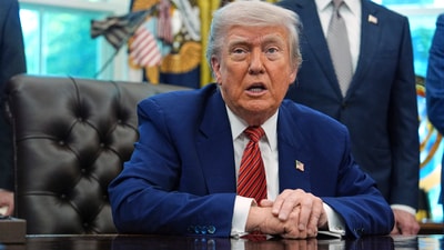 Donald Trump said he told Apple CEO Tim Cook that iPhones sold in the US should be made domestically (AP) Donald Trump said he told Apple CEO Tim Cook that iPhones sold in the US should be made domestically (AP)