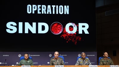 The poster of Operation Sindoor drove home the message India was trying to portray against Pakistan. The poster of Operation Sindoor drove home the message India was trying to portray against Pakistan.
