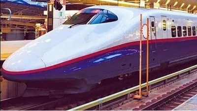 India’s first bullet train station on the Mumbai-Ahmedabad route will be readied before year-end. (Representational image) India’s first bullet train station on the Mumbai-Ahmedabad route will be readied before year-end. (Representational image)