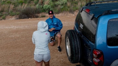 A tornado sets the stage for a breathtaking proposal in Oklahoma. (Facebook/Becky Patel) A tornado sets the stage for a breathtaking proposal in Oklahoma. (Facebook/Becky Patel)