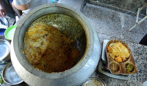 A preparation of flavoured rice with meat, biryani is a dish that is savoured by many on the festive occasion of Eid al-Adah. (Photo: Manish Rajput/HT) A preparation of flavoured rice with meat, biryani is a dish that is savoured by many on the festive occasion of Eid al-Adah. (Photo: Manish Rajput/HT)