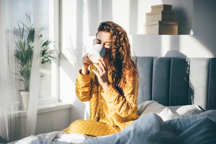 Drinking coffee in pajamas may sound fancy but it is not ideal for your brain health. (Shutterstock) Drinking coffee in pajamas may sound fancy but it is not ideal for your brain health. (Shutterstock)