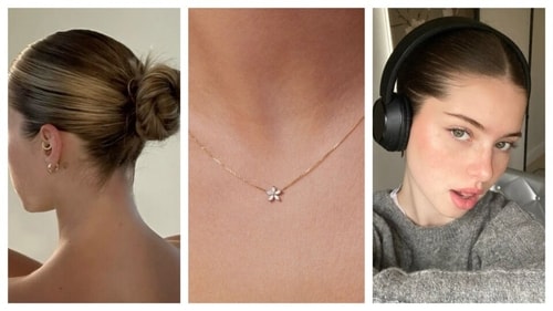 Commuter core hair and makeup styles are fuss-free with a sleek bun, dainty pendant and clean-girl makeup. (PC: Pinterest) Commuter core hair and makeup styles are fuss-free with a sleek bun, dainty pendant and clean-girl makeup. (PC: Pinterest)