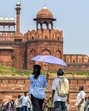 At the Red Fort in Delhi on Saturday. (RAJ K RAJ /HT PHOTO) At the Red Fort in Delhi on Saturday. (RAJ K RAJ /HT PHOTO)