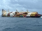 A Liberian-flagged container ship with hazardous cargo has sunk off India's southern coast of Kerala, the navy said on May 25, after rescuing all 24 crew members safely. A Liberian-flagged container ship with hazardous cargo has sunk off India's southern coast of Kerala, the navy said on May 25, after rescuing all 24 crew members safely.