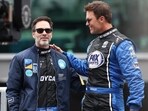 Jimmie Johnson and Tom Brady were introduced during the NTT IndyCar Series 109th Running Of The Indianapolis 500 at Indianapolis Motor Speedway on May 25, 2025, in Indianapolis, Indiana. Jimmie Johnson and Tom Brady were introduced during the NTT IndyCar Series 109th Running Of The Indianapolis 500 at Indianapolis Motor Speedway on May 25, 2025, in Indianapolis, Indiana.