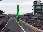 IndyCar Series drivers take the green flag to begin the 109th Running of the Indianapolis 500 at Indianapolis Motor Speedway