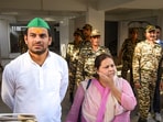 Former RJD leader Tej Pratap Yadav with his sister Misa Bharti leaves after appearing before the Enforcement Directorate in connection with the land-for-jobs case in Patna. Former RJD leader Tej Pratap Yadav with his sister Misa Bharti leaves after appearing before the Enforcement Directorate in connection with the land-for-jobs case in Patna.