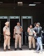 The FIR narrated that inspector Narinder Singh, station house officer of the Sector 3 police station, received an alert from the Chandigarh Police Control Room around 11.01 am on Thursday regarding a possible bomb threat in the court’s complex. (Ravi Kumar/HT) The FIR narrated that inspector Narinder Singh, station house officer of the Sector 3 police station, received an alert from the Chandigarh Police Control Room around 11.01 am on Thursday regarding a possible bomb threat in the court’s complex. (Ravi Kumar/HT)