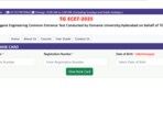 TS ECET result 2025 announced at ecet.tgche.ac.in(Official website, screenshot)