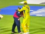Vaibhav Suryavanshi touched MS Dhoni's feet after CSK vs RR match. Vaibhav Suryavanshi touched MS Dhoni's feet after CSK vs RR match.