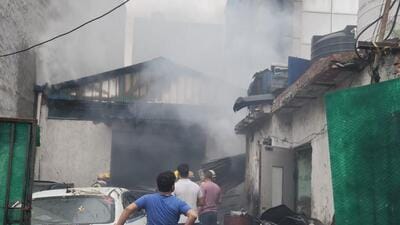 “At the time of the incident, the garage was shut and nobody was inside. Prima facie, it is suspected that the fire broke out due to a short-circuit,” said an officer. (HT Photos) “At the time of the incident, the garage was shut and nobody was inside. Prima facie, it is suspected that the fire broke out due to a short-circuit,” said an officer. (HT Photos)