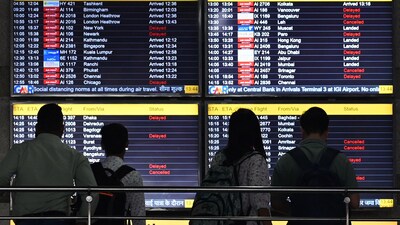 Indigo also released a travel advisory stating that the airside congestion is impacting the flights, advising passengers to plan ahead. (HT/ Representational Image) Indigo also released a travel advisory stating that the airside congestion is impacting the flights, advising passengers to plan ahead. (HT/ Representational Image)
