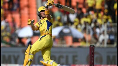 Chennai Super Kings' Dewald Brevis top-scored with a 23-ball 57 in the 83-run win over Gujarat Titans in the IPL game played in Ahmedabad on Sunday. (AFP) Chennai Super Kings' Dewald Brevis top-scored with a 23-ball 57 in the 83-run win over Gujarat Titans in the IPL game played in Ahmedabad on Sunday. (AFP)