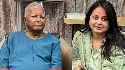In a post on X, Rohini Acharya reaffirmed her loyalty to her father, describing him as a god and her family as a temple. (PTI)