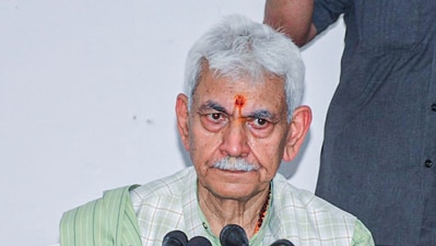 Jammu and Kashmir Lieutenant Governor Manoj Sinha, during a meeting with the families affected due to shelling by Pakistan, in Rajouri on Wednesday. (X)