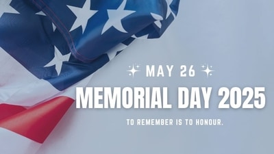 Memorial Day falls on Monday, May 26, this year. (Image by Canva) Memorial Day falls on Monday, May 26, this year. (Image by Canva)