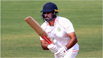 Karun Nair during the Ranji Trophy in 2024/25 season (PTI)